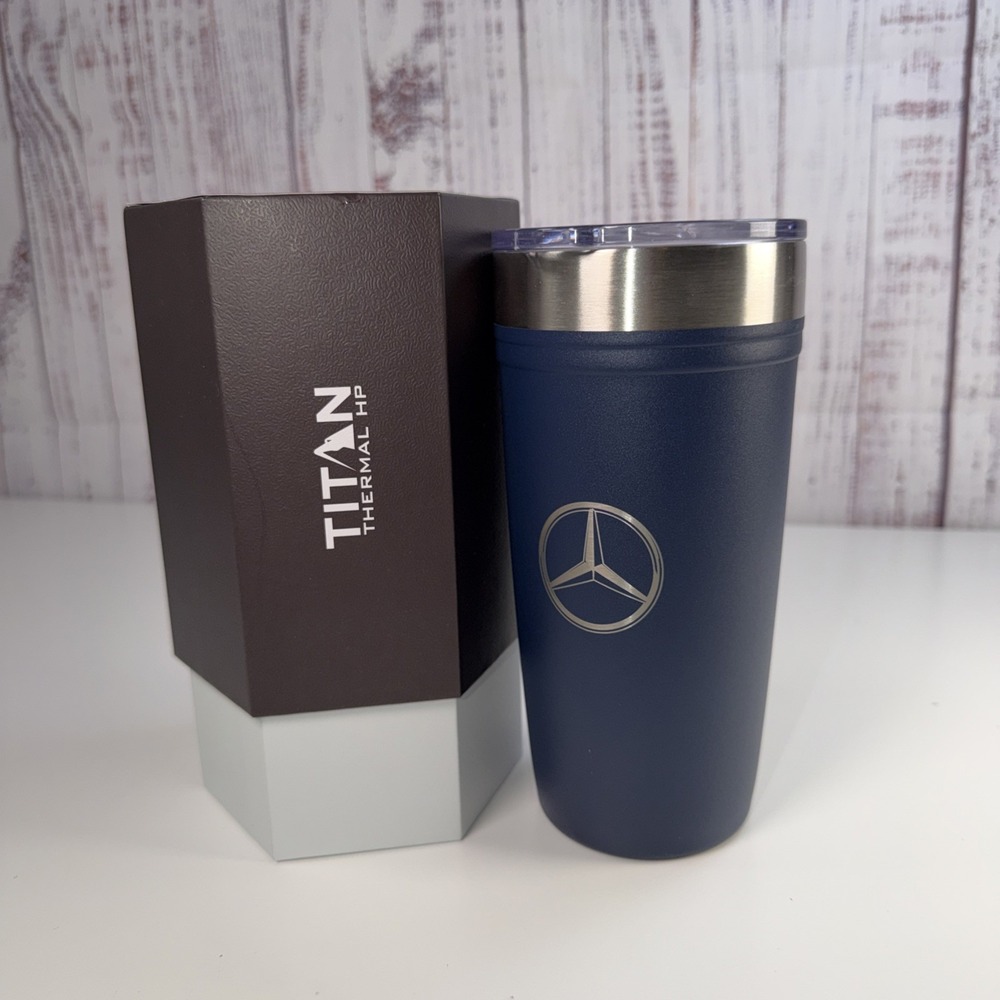 Titan Thermal HP Arctic Zone 20oz Travel Tumbler Mercedes logo